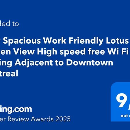 Cozy Spacious Work Friendly Lotus With Garden View High Speed Free Wi Fi And Parking Adjacent To Downtown Montreal Exterior foto
